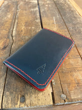 Load image into Gallery viewer, The Voyager Wallet (Italian Navy &amp; Red) Scratch &amp; Dent Discounted
