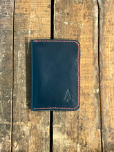 Load image into Gallery viewer, The Voyager Wallet (Italian Navy &amp; Red) Scratch &amp; Dent Discounted
